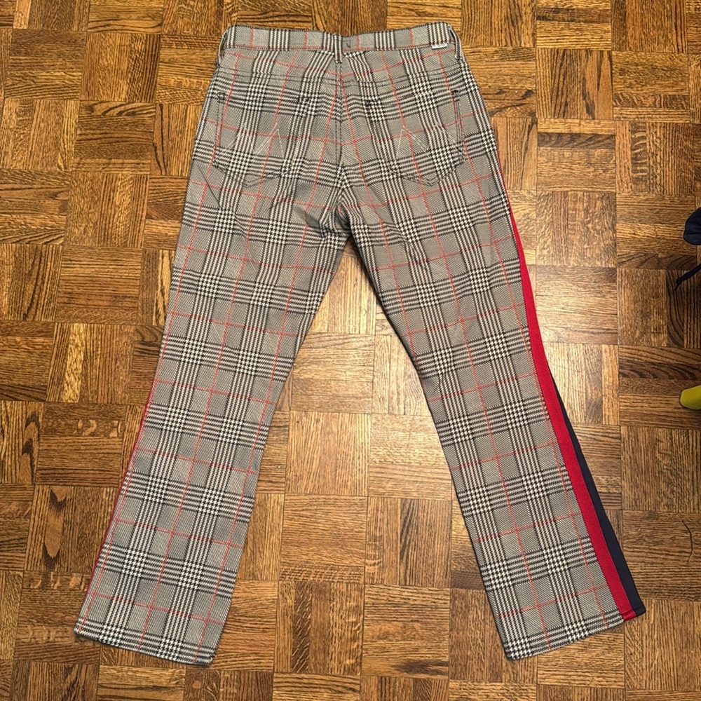 MOTHER Red and Black Chinos with Sporty Side Stripes - Picture 4 of 4